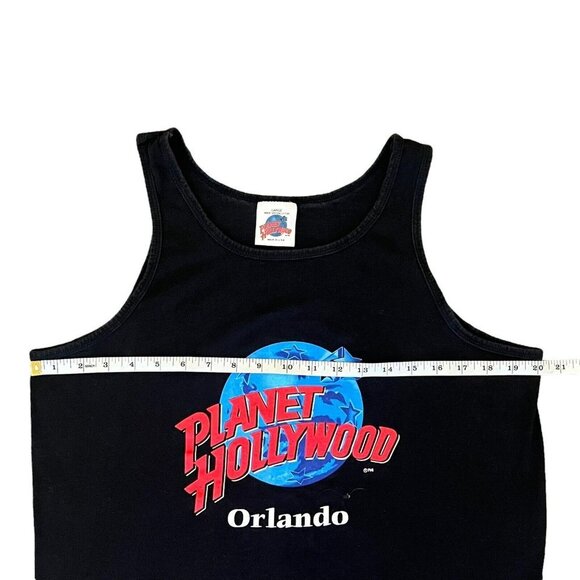 VTG  90s Planet Hollywood Tank Top Shirt Large Orlando Florida Disney World - Picture 5 of 5